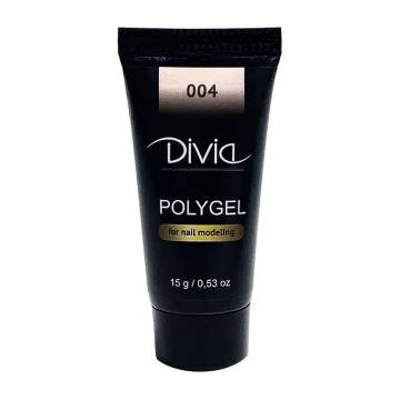 Полигель для наращивания ногтей Divia Polygel 004, 15 г Полигель для наращивания ногтей Divia Polygel 004, 15 г