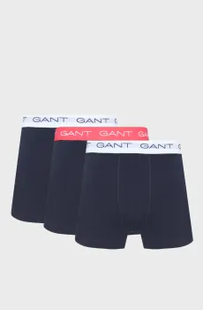Мужские темно-синие боксеры (3 шт) Синий L Gant 902523004