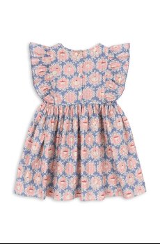 Хлопковое детское платье Konges Sløjd KIM FRILL DRESS GOTS