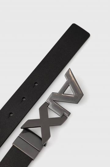 Кожаный ремень Armani Exchange мужской цвет чёрный Кожаный ремень Armani Exchange мужской цвет чёрный