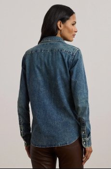 Джинсовая рубашка Lauren Ralph Lauren