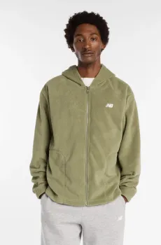Мужское зеленое худи Polar Fleece Зеленый M New Balance MJ53800DEK