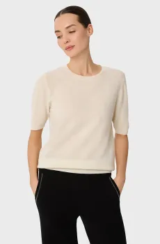 Женский белый кашемировый джемпер Белый 40 MARC&ANDRE W25-00CH1308