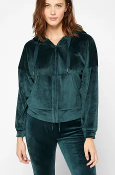 Женское зеленое велюровое худи JED Зеленый XS Etam 6513832