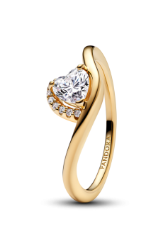 Каблучка "Серце" хвилеподібна