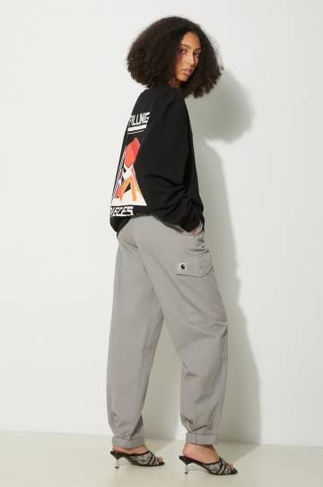 Хлопковая кофта Filling Pieces Sunset цвет чёрный с принтом 74517021861