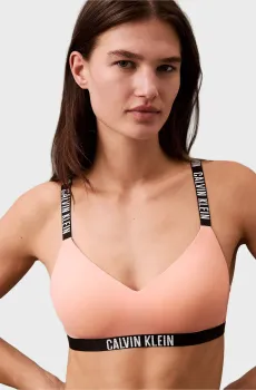 Женский персиковый бюстгальтер LGHTLY LINED BRALETTE Оранжевый S Calvin Klein 000QF7659E