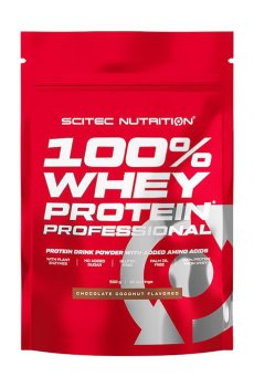 Протеин Scitec Nutrition 100% Whey Protein Professional Шоколад и кокос, в порошке, 500 г