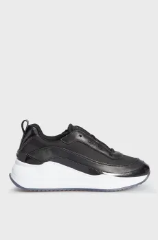 Женские черные кроссовки CHUNKY INTERNAL WEDGE LACE UP Черный 39 Calvin Klein HW0HW01552