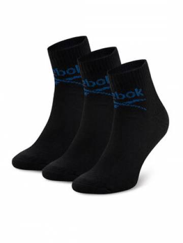 Reebok Набір з 3 пар низьких шкарпеток unisex R0255-SS24 (3-pack) Чорний Reebok Набір з 3 пар низьких шкарпеток unisex R0255-SS24 (3-pack) Чорний