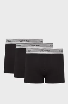 Мужские черные боксеры (3 шт) Черный L Calvin Klein LV00NB4730