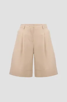 Женские бежевые шорты Бежевый 34 BOSS 50546217;287