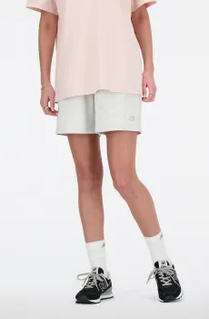 Женские светло-серые шорты Athletics French Terry Серый L New Balance WS41508AHH