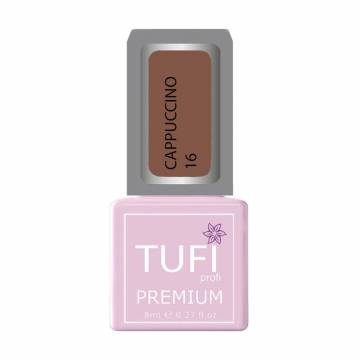 Гель-лак для ногтей Tufi profi Premium Cappuccino 16 Карамель, 8 мл Гель-лак для ногтей Tufi profi Premium Cappuccino 16 Карамель, 8 мл