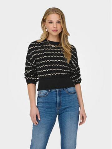 ONLY Светр Asa 15310527 Чорний Regular Fit ONLY Светр Asa 15310527 Чорний Regular Fit