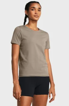 Женская коричневая футболка UA Meridian SS Коричневый M Under Armour 1379155-200