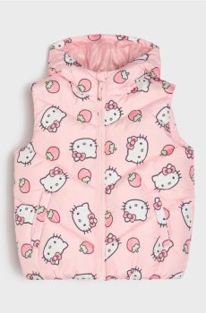 Жилет із каптуром Hello Kitty - пастельний рожевий