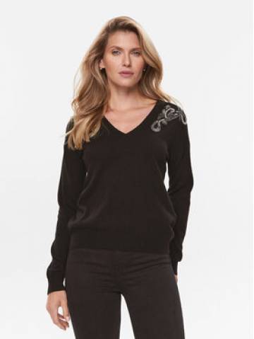 Liu Jo Светр MF3013 MS14G Чорний Regular Fit Liu Jo Светр MF3013 MS14G Чорний Regular Fit