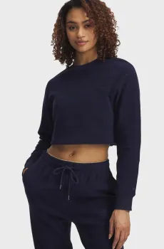 Женский темно-синий свитшот Icon Terry Varsity Crew Синий XS Under Armour 6003680-410