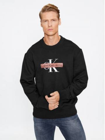 Calvin Klein Jeans Світшот Monologo Stencil J30J324113 Чорний Relaxed Fit Calvin Klein Jeans Світшот Monologo Stencil J30J324113 Чорний Relaxed Fit