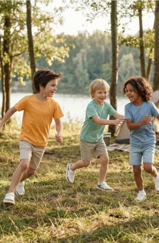 Бавовняні футболки 5 pack - бежевий