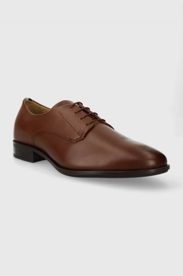 Кожаные туфли BOSS Colby мужские цвет коричневый 50498467 Кожаные туфли BOSS Colby мужские цвет коричневый 50498467