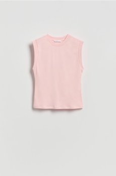 Reserved - Топ з віскози - пастельний рожевий - 344HT-03X