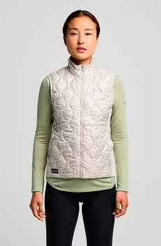 Женский бежевый жилет HURRICANE INSULATED VEST Бежевый M Saucony SAW800522-DV