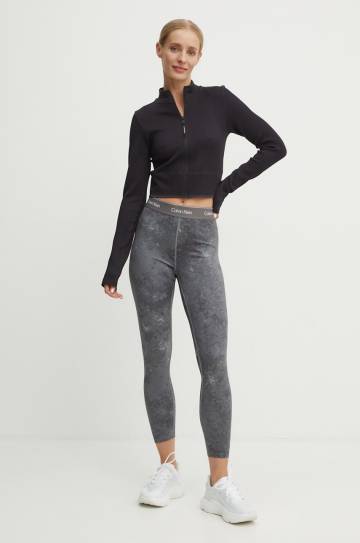 Кофта для тренинга Calvin Klein Performance цвет чёрный однотонная Кофта для тренинга Calvin Klein Performance цвет чёрный однотонная