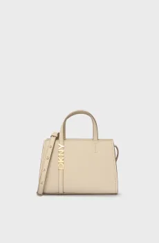 Женская белая кожаная сумка AVRIL Белый ONESIZE DKNY R43EYG56