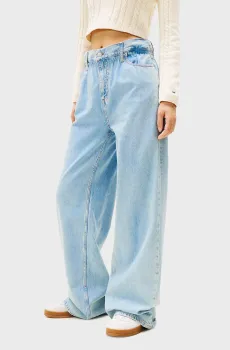 Женские голубые джинсы PAPERBAG JEAN Голубой 26-32 Tommy Jeans DW0DW20640