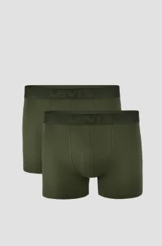 Мужские зеленые боксеры (2 шт) Зеленый S Levi’s® 701203923;003