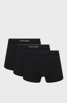 Мужские черные боксеры (3 шт) RELAXED FIT TRUNK Черный L Calvin Klein LV00NB4286