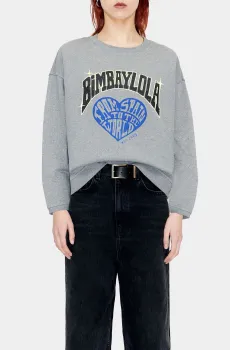 Женский серый свитшот Серый S Bimba Y Lola 232BR7582.11016