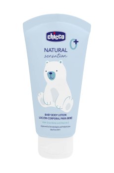 Детский лосьон для тела Chicco Body Lotion Natural Sensation с рисовым и маслом ши, 150 мл