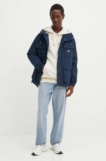 Куртка Tommy Jeans мужская цвет синий переходная DM0DM18905 Куртка Tommy Jeans мужская цвет синий переходная DM0DM18905