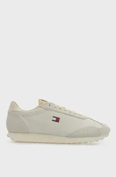 Женские белые кожаные кроссовки RETRO RUNNER Белый 38 Tommy Jeans EN0EN03097