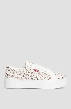 Женские белые кеды с узором Белый 38 Levi’s® 234188;593.51
