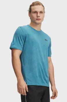 Мужская голубая футболка UA Tech Vent Jcqrd SS Голубой L Under Armour 1390047-466