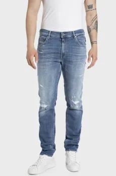 Мужские синие джинсы Синий 34-34 Replay M1021Q.000.141 656