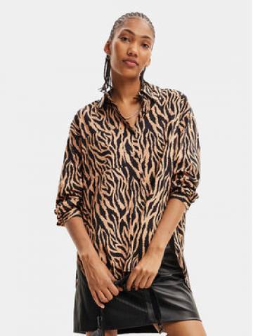 Desigual Блузка 23WWBW35 Коричневий Regular Fit Desigual Блузка 23WWBW35 Коричневий Regular Fit