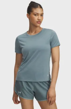 Женская бирюзовая футболка UA Launch Shortsleeve Бирюзовый M Under Armour 1382434-587