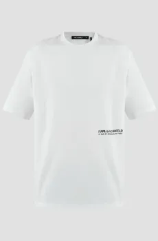 Мужская белая футболка Белый L Karl Lagerfeld 551230.755192;10