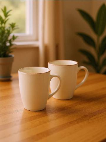 Кружки 2 упаковки - кремовий