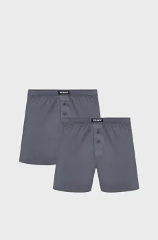 Мужские серые трусы (2 шт) Серый XXL Atlantic 2BMB-003