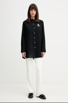 Хлопковая рубашка Lauren Ralph Lauren