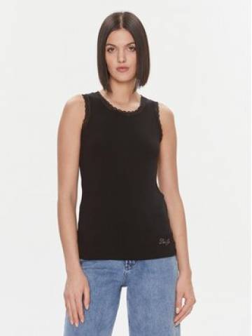 Liu Jo Топ 5F3117 J5360 Чорний Regular Fit Liu Jo Топ 5F3117 J5360 Чорний Regular Fit
