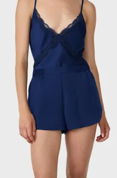 Женские темно-синие шорты DENY Синий M Etam 6555090