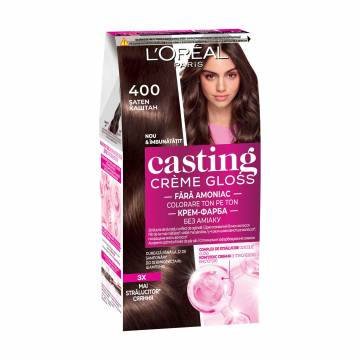 Безаммиачная краска для волос LOreal Paris Casting Creme Gloss 400 Каштан, 180 мл Безаммиачная краска для волос LOreal Paris Casting Creme Gloss 400 Каштан, 180 мл