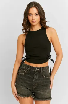 Женские черные джинсовые шорты Черный 34 Tally Weijl SSHDEMOMO3